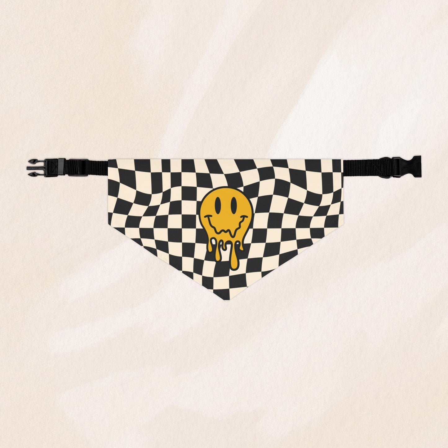 Retro Checkered Bandana Collar
