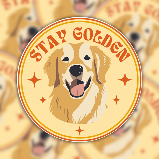 Stay Golden Sticker