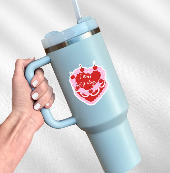 I Miss My Dog Sticker