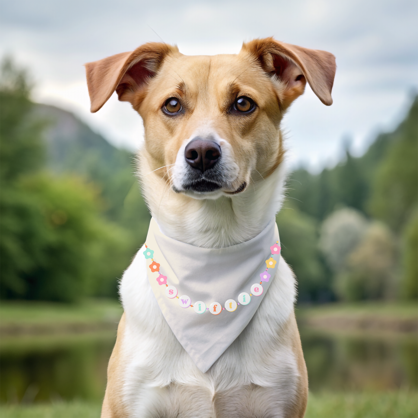 Swiftie Flower Bracelet Tie On Bandana