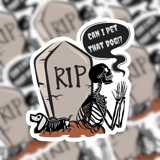 Can I Pet That Dog Sticker