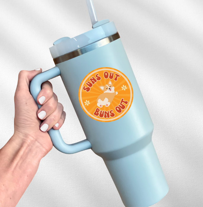 Suns Out Buns Out Sticker